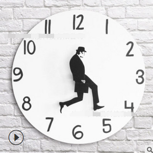 British Comedy Inspired Ministry Of Silly Walk Wall Clock Comedian Home Decor