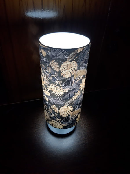 Decorative Table Lamps for Bedroom Home Decoration Night Lamp, black and golden print, 15 Inch, (Without Bulb)