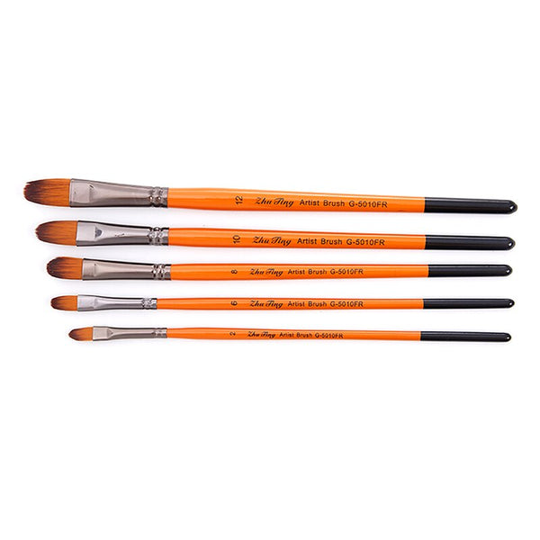 5 pcs Artist Watercolor Painting Brushes Oil Acrylic Flat&Tip Paint Kit Acrylic Gouache Painting Brush Pen Art Supplies Draw|Paint Brushes|