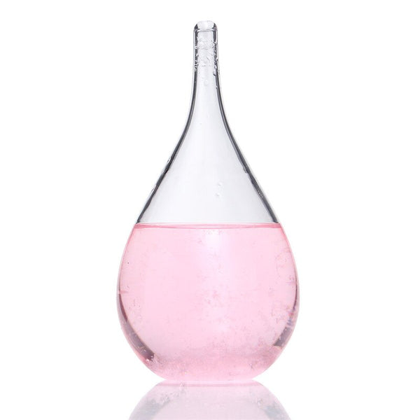 New Weather Forecast Crystal Tempo Drop Water Shape Rainstorm Glass For Home Decor Christmas Gift Party Ornaments Craft