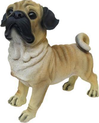 Craftfry Best Pet Animal Vodafone Dog Home & Office Decorative Showpiece - 34.39 cm  (Polyresin, Multicolor)