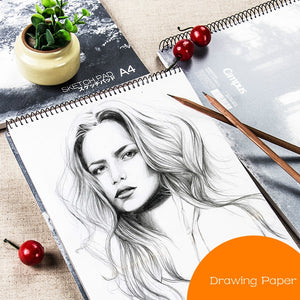 A4 Paper Painting Drawing Paper Artist Sketch Book A3 Papel Stationery 50sheets Sketch Book Painting Graffiti Paper Art Supplies|Painting Paper|
