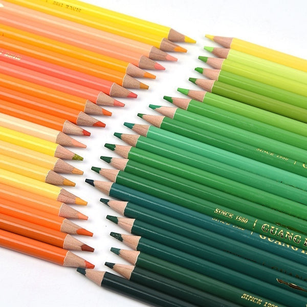 Brutfuner 48/72/120/160/180 Color Professional Oil Color Pencils Set Wood Soft Watercolor Pencil For Drawing Sketch Art Supplies|Colored Pencils|