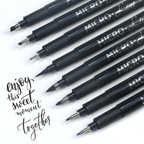 Calligraphy Pens, Hand Lettering Pen, 8 Size Caligraphy Brush Pens Art Supplies for Artist Writing Beginner Sketching Drawing|Art Markers|