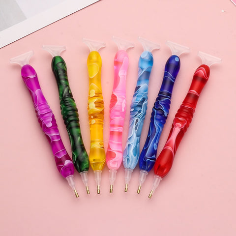 DIY 5D Diamond Painting Pen Resin Angled Tip Point Drill Pens Cross Stitch Embroidery Sewing Craft Nail Art Accessories Tool|Diamond Painting Cross Stitch|