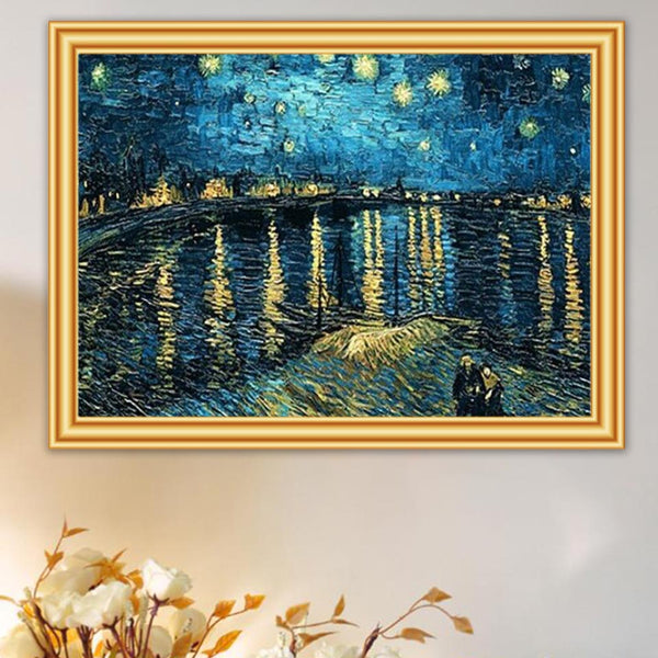 DIY 5D Diamond Painting Van Gogh Starry Night Cross Stitch Kits Full Embroidery Anime Mosaic Art Picture of Rhinestones Decor|Diamond Painting Cross Stitch|