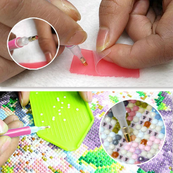 DIY Diamond Painting Accessories Diamond Painting Cross Stitch 5D Embroidery Pen Tools Set Mosaic Glue Pen Kit Tweezers|Diamond Painting Cross Stitch|