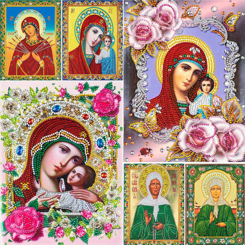 DIY Diamond Painting Alien Religious Leader 5D Special Embroidery Mosaic Home Decoration|Diamond Painting Cross Stitch|
