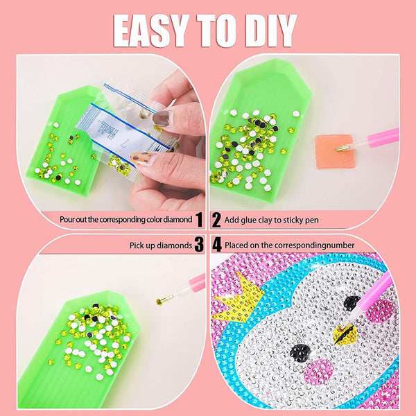 DIY Mosaic Craft Kits Diamond Arts and Crafts for Kids Brilliant 5d Diamond Painting Kits for Children Up 5 Years Old|Diamond Painting Cross Stitch|