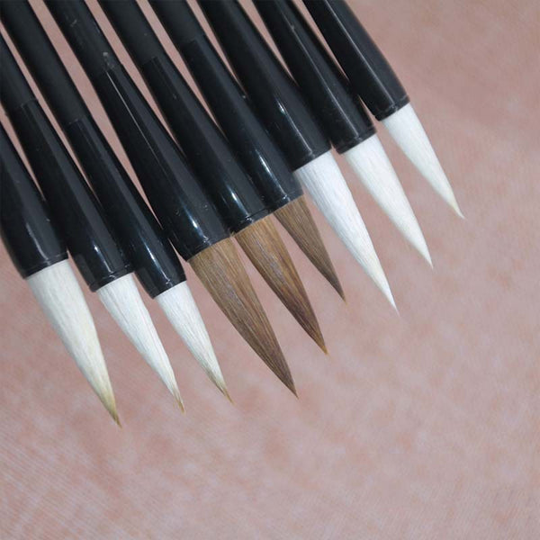 EZONE Chinese Woolden Writing Painting Brushes Set Calligraphy Pen Artist Drawing Watercolor Wolf Painting Brushes Art Supply|Paint Brushes|