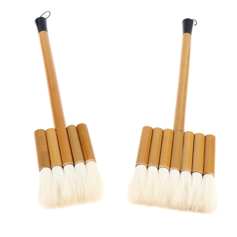 Flat Goat Hair Bamboo Handle Art Supplies Watercolor Artist Brush|Paint Brushes|