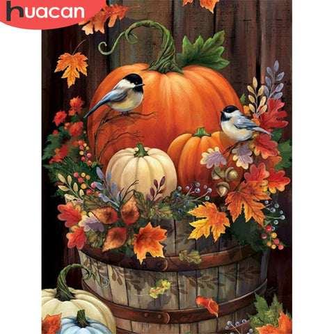 HUACAN Full Square Diamond Painting Kit Bird Embroidery Diamond Mosaic Sale Halloween Rhinestone Picture|Diamond Painting Cross Stitch|