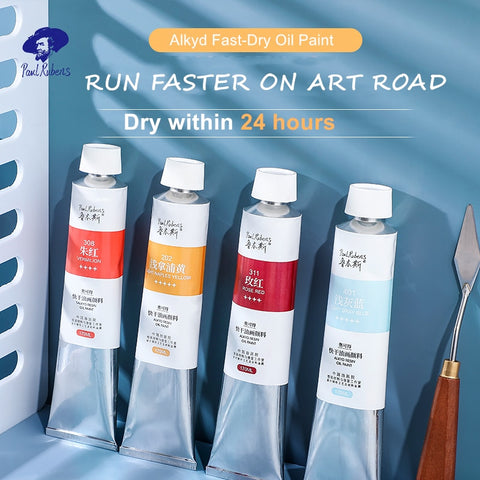 Paul Rubens Oil Paints Alkyd 24 Hours Fast Drying Professional Oil Color 170ml Tube High Quality Pigment for Artist Art Supplies|Art Markers|