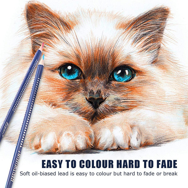 Professional Watercolor Pencil Set 12/36/48 Coloured Pencils Water Soluble Sketching Pencils with Brush Art Supplies for Artists|Colored Pencils|