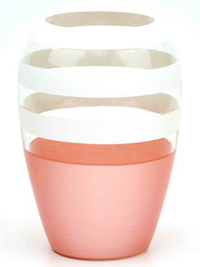 Handpainted Glass Vase for Flowers | Art Oval Vase | Gift for her | Home Room Decor | Table vase 8 in