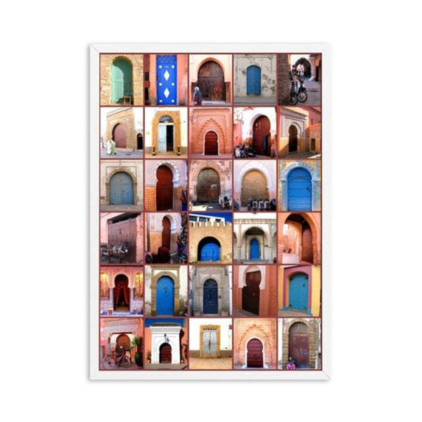 Modern Art Wall Ancient Gate Morocco Canvas Painting Posters Artwork Pictures Printed for Living Room Bathroom Home Decoration