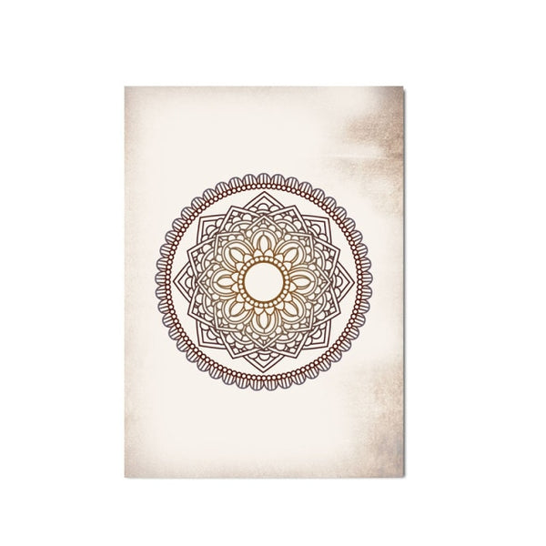 Wall Art Prints Brown Bedroom Wall Decor Mandala Brown Canvas Painting Wall Pictures Living Room Home Decor No Frame Artwork