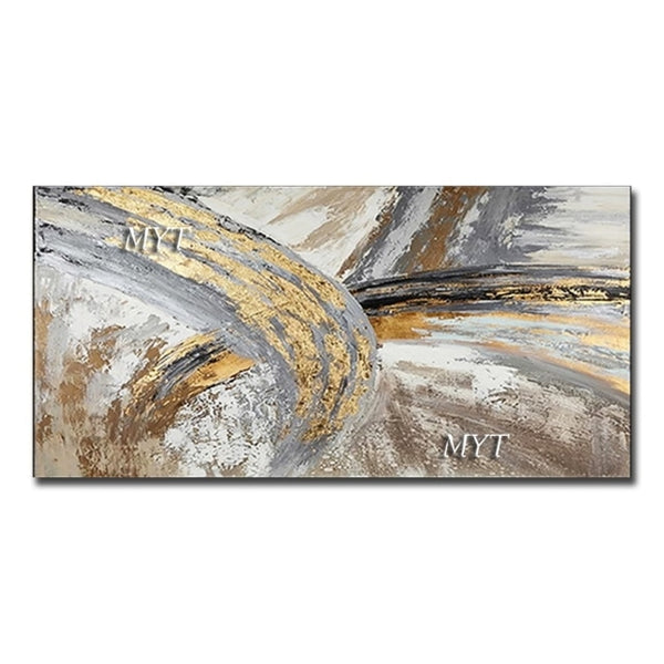 Abstract 3D Gold Thick Art Handmade Oil Painting Canvas Gold Paintings Wall Pictures Art Wall Artwork For Dining Room Decoration
