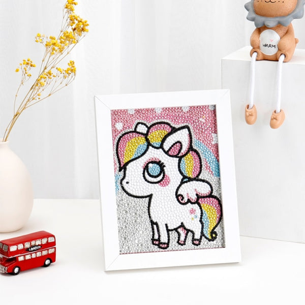 Diamond Painting by Number Kits for Kids Deer Unicorn Owl Crystal Rhinestone Diamond Embroidery Paintings Pictures Arts Craft
