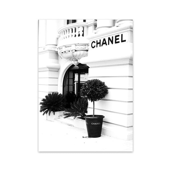 Fashion Flower Woman Poster And Print Coco Quotes Wall Art Canvas Painting Black White Vogue Pictures For Living Room Home Decor