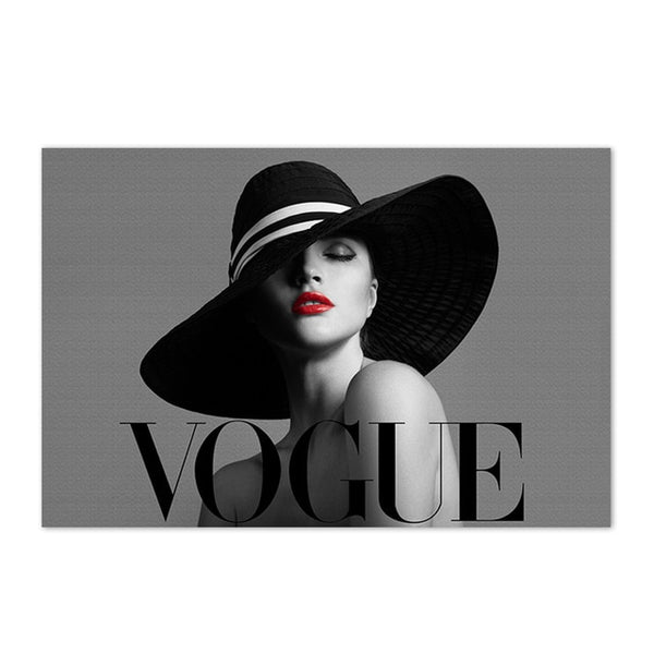 Fashion Flower Woman Poster And Print Coco Quotes Wall Art Canvas Painting Black White Vogue Pictures For Living Room Home Decor