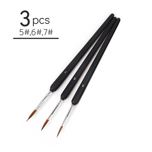 Memory Miniature Paint Brushes Set Professional Nylon hook line pen Art Liner drawing for Acrylic Watercolor Painting