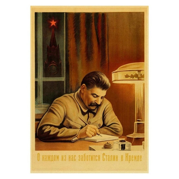 Buy 3 Get 4 Vintage Stalin USSR CCCP Poster Good Quality Prints and Posters Wall Art Retro Posters for Home Room Wall Decor