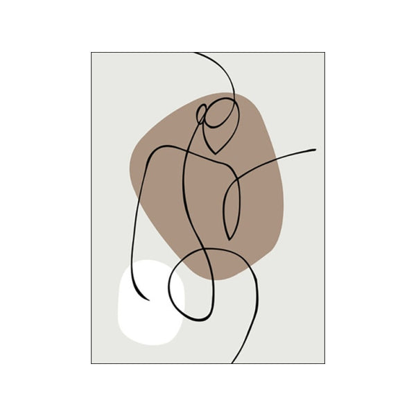 Abstract Minimalist Line Figure Canvas Painting Wall Art Picture Modern Abstract Artwork Poster and Print Home Living Room Decor