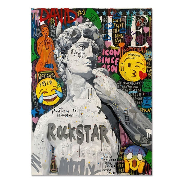 Graffiti Art Poster Famous Star Decorative Paintings on The Wall Canvas Posters and Prints Picture for Living Room Home Decor