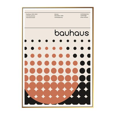 Bauhaus Exhibition Poster Art Abstract Geometry Canvas Painting Black and White Modern Art Decor Bauhaus Art Print Wall Artwork