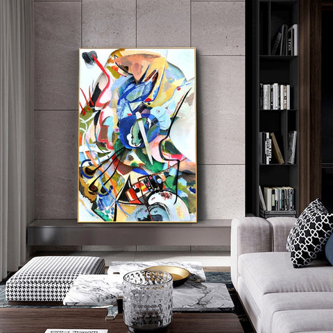 Wassily Kandinsky Famous Artwork Abstract Canvas Art Paintings Posters and Prints Reproductions Wall Pictures for Home Decor