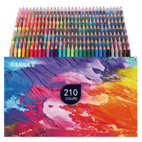 48/72/120/210Colors Watercolor Drawing Set Colored Pencils Artist Painting Sketching Wood Color Pencil School Art Supplies 05866|Colored Pencils|