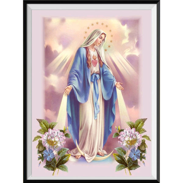 5D rhinestone diamond painting leader religious picture DIY mother and child diamond mosaic saint embroidery home decoration|Diamond Painting Cross Stitch|