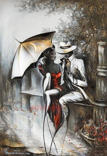 Full Square Drill 5D DIY Diamond Painting Romantic couple and beauty Embroidery Cross Stitch Mosaic Home Decor Y3821|Diamond Painting Cross Stitch|