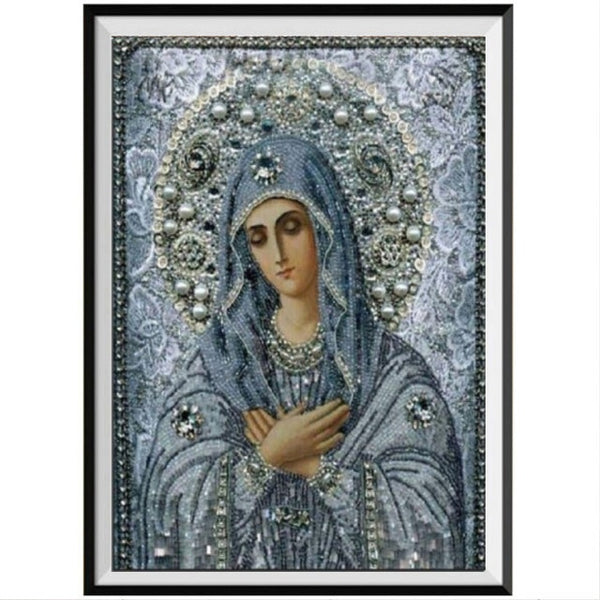 5D rhinestone diamond painting leader religious picture DIY mother and child diamond mosaic saint embroidery home decoration|Diamond Painting Cross Stitch|