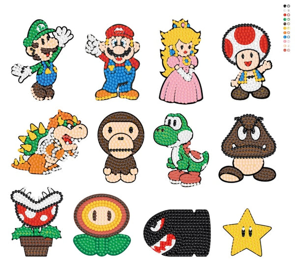 Hot sale 5D DIY Diamond Painting Stickers Cartoon Art Set Beginners Mosaic Stickers by Numbers Kits Crafts Set for Children|Diamond Painting Cross Stitch|