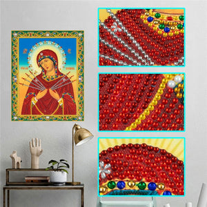 DIY Diamond Painting Alien Religious Leader 5D Special Embroidery Mosaic Home Decoration|Diamond Painting Cross Stitch|