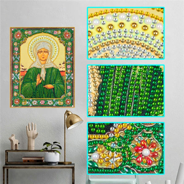 DIY Diamond Painting Alien Religious Leader 5D Special Embroidery Mosaic Home Decoration|Diamond Painting Cross Stitch|