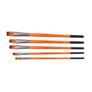 5 pcs Artist Watercolor Painting Brushes Oil Acrylic Flat&Tip Paint Kit Acrylic Gouache Painting Brush Pen Art Supplies Draw|Paint Brushes|